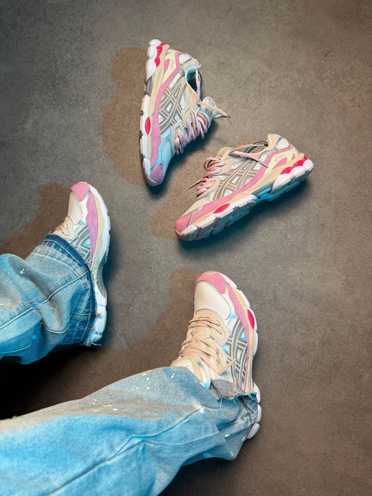 ASICS GEL-NYC Cream/Mineral Beige/Pink