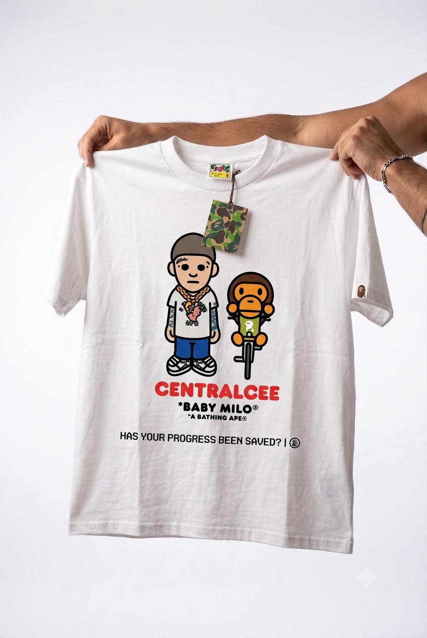 A Bathing Ape x Spotify Central Cee Baby Milo t-shirt