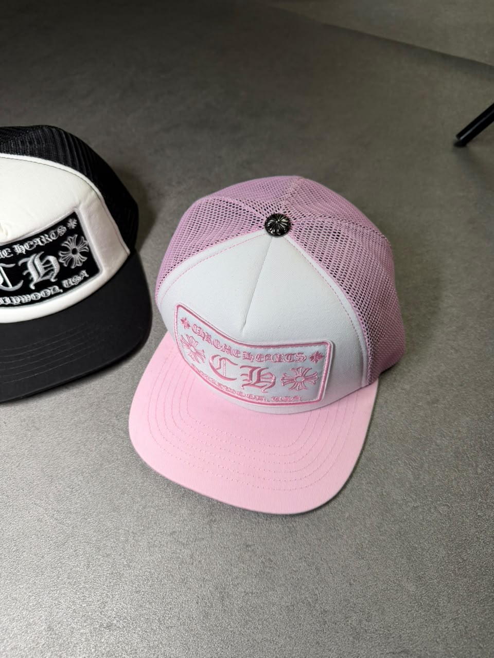 Chrome hearts cap - pink