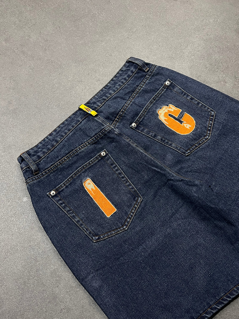 Rynning Dog denim shorts-Dark blue