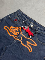 Rynning Dog denim shorts-Dark blue