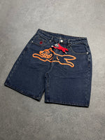 Rynning Dog denim shorts-Dark blue