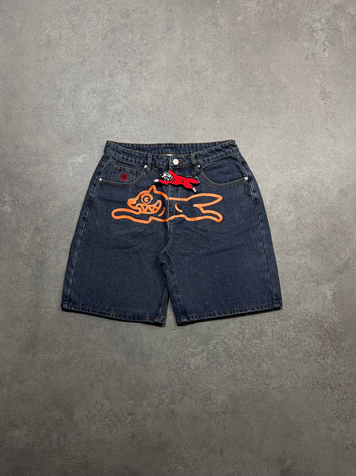 Rynning Dog denim shorts-Dark blue