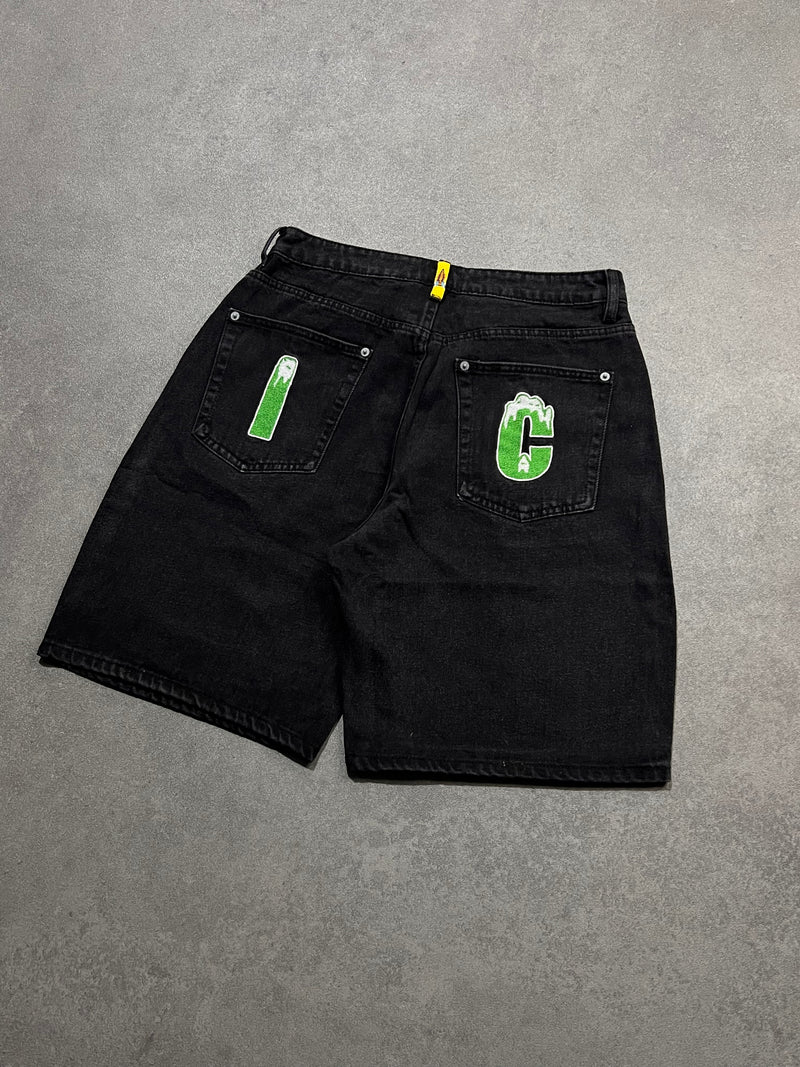 Rynning Dog denim shorts-Black