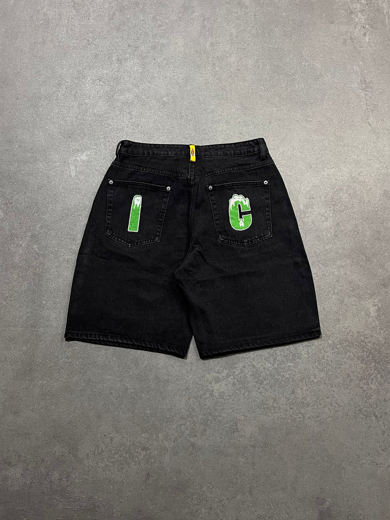 Rynning Dog denim shorts-Black