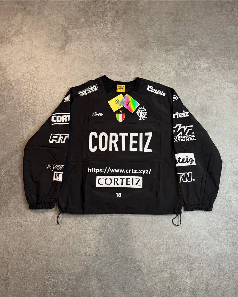 Veste d'entraînement Corteiz Sponsors – Noir