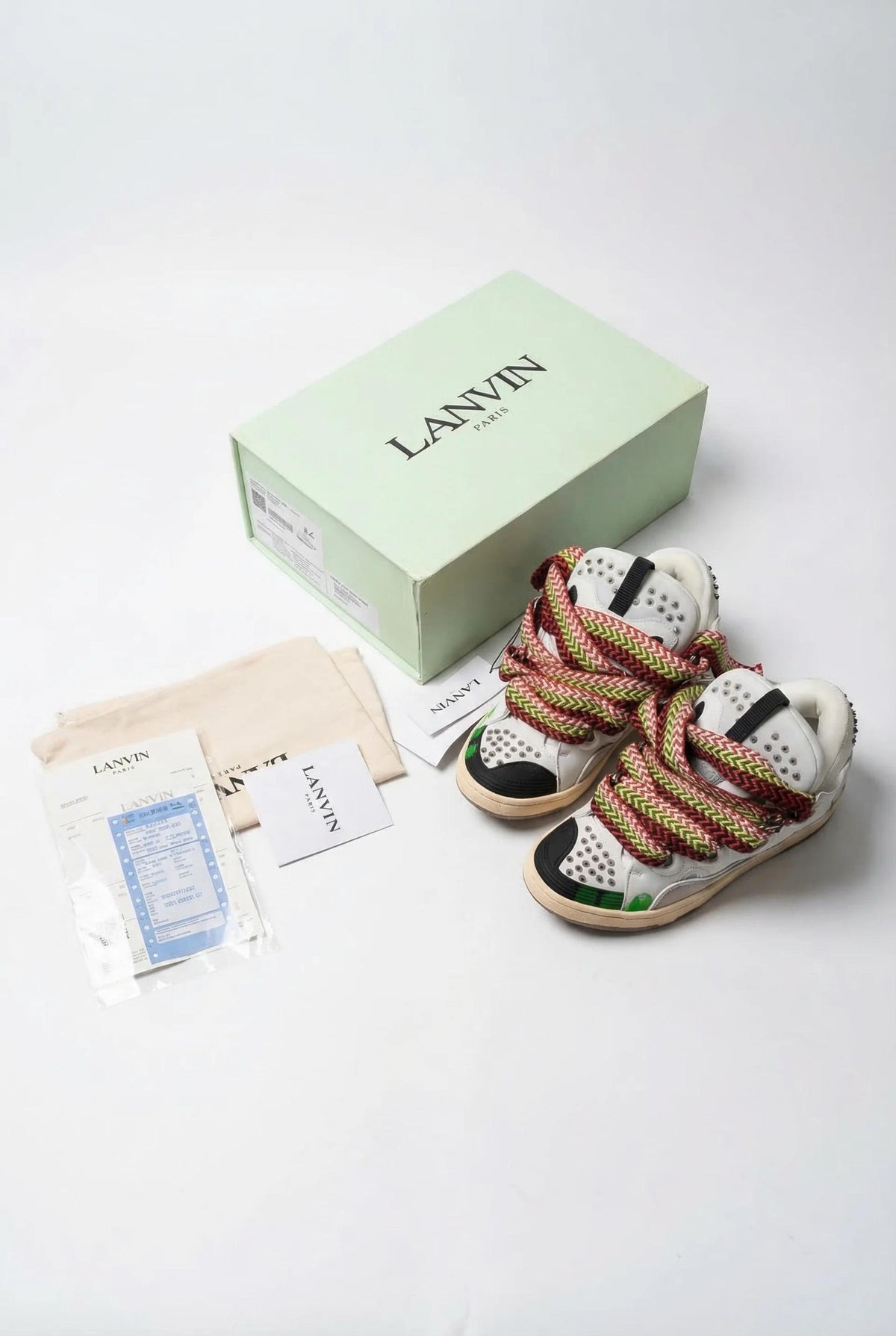 Lanvin Curb Sneaker  – Graffiti