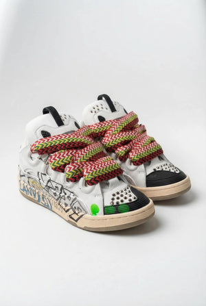 Lanvin Curb Sneaker  – Graffiti
