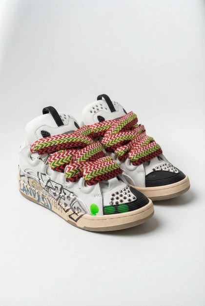 Lanvin Curb Sneaker  – Graffiti