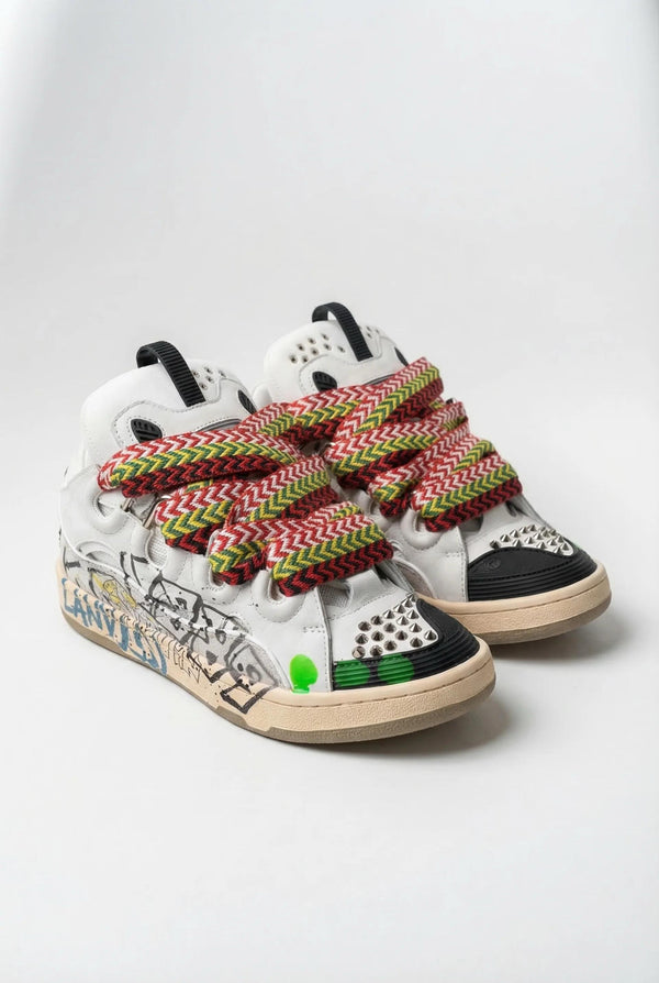 Lanvin Curb Sneaker  – Graffiti