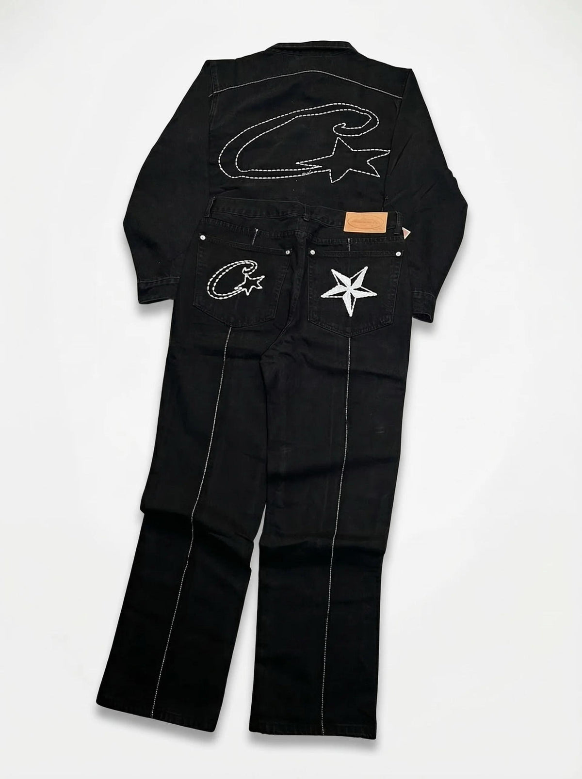 Corteiz C-Star Denim Jeans – Black