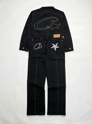 Corteiz C-Star Denim Jeans – Black