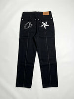 Corteiz C-Star Denim Jeans – Black