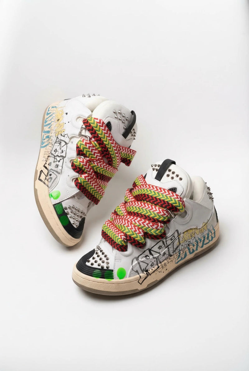 Lanvin Curb Sneaker  – Graffiti