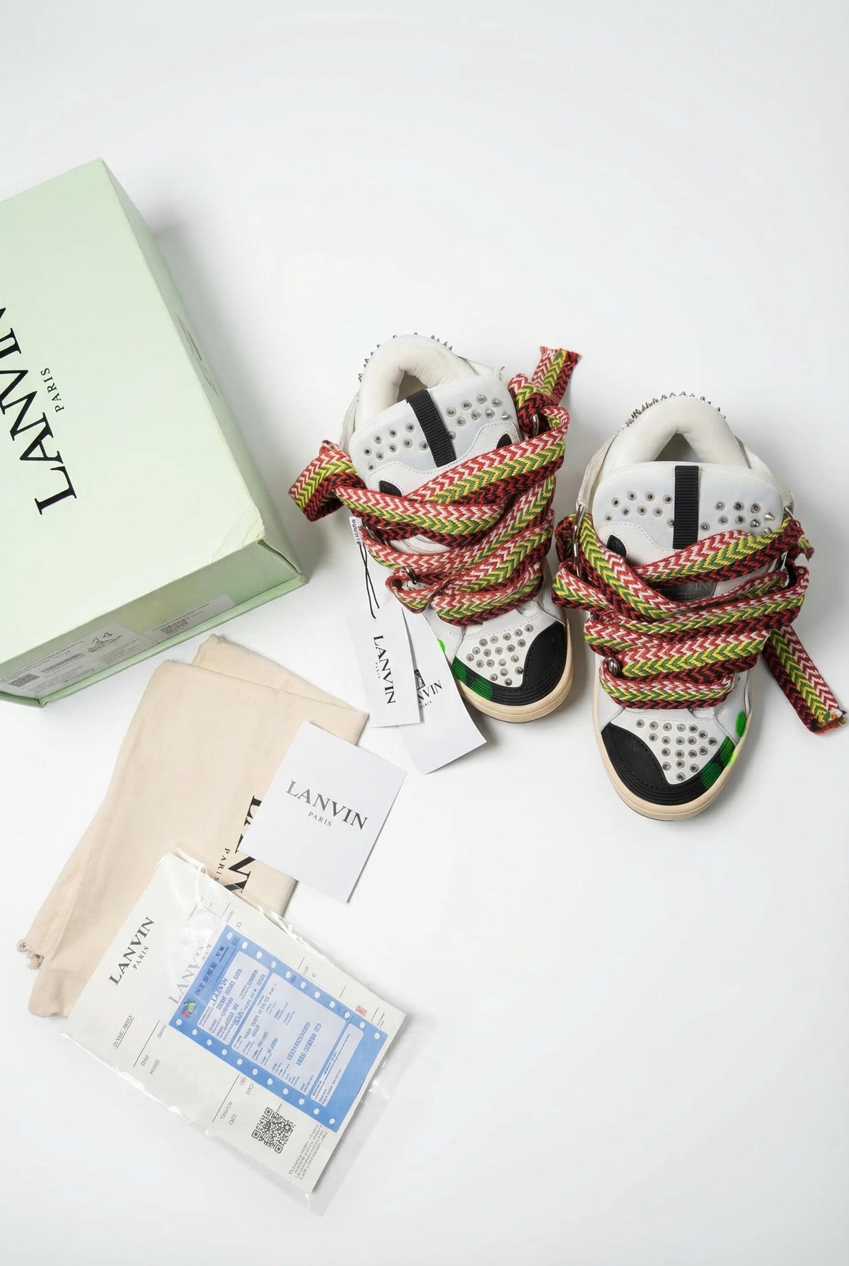 Lanvin Curb Sneaker  – Graffiti