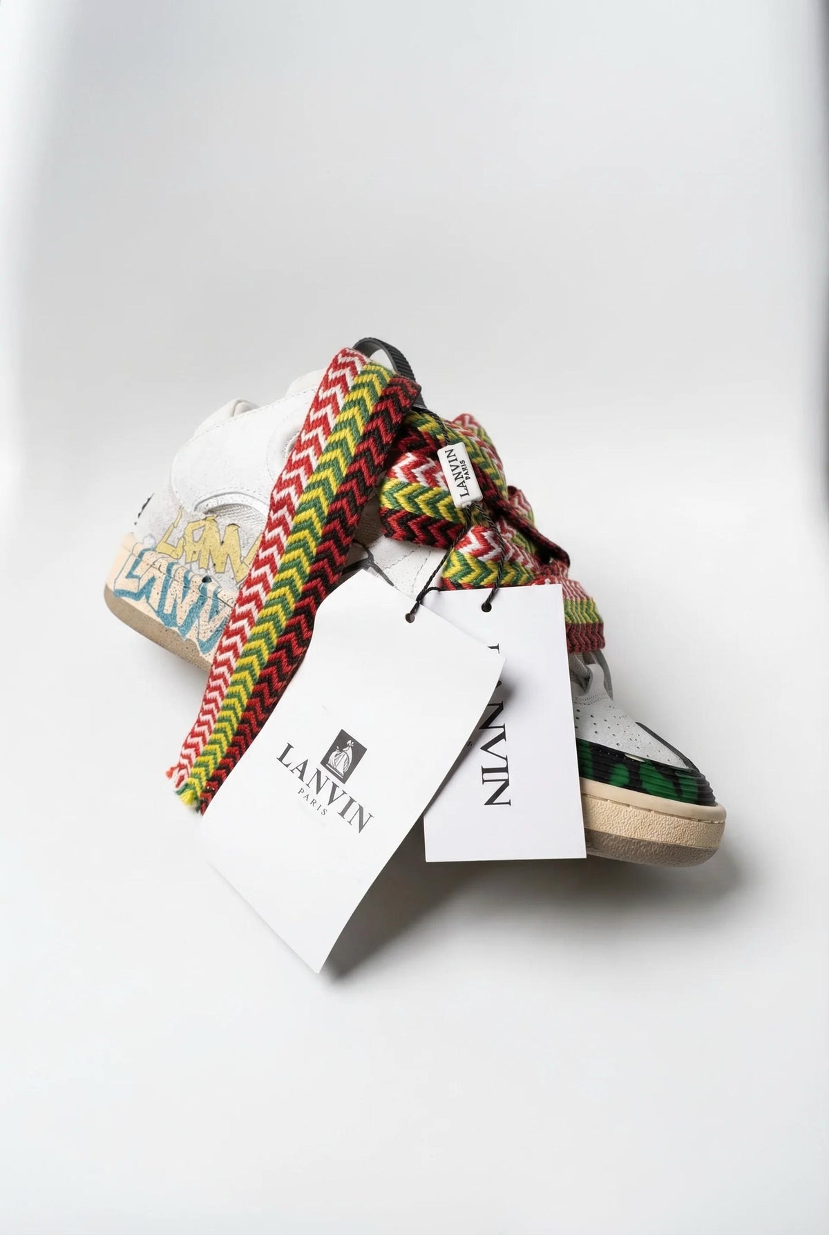 Lanvin Curb Sneaker  – Graffiti