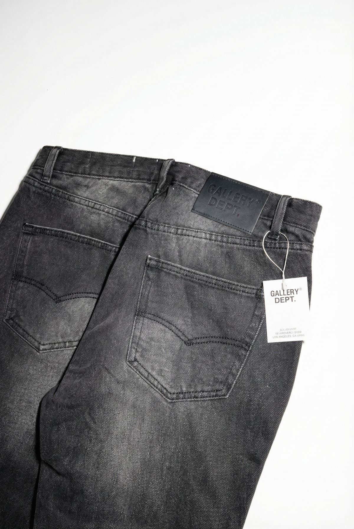 Gallery Dept Two-Tone Flared Jeans – Black / Blue