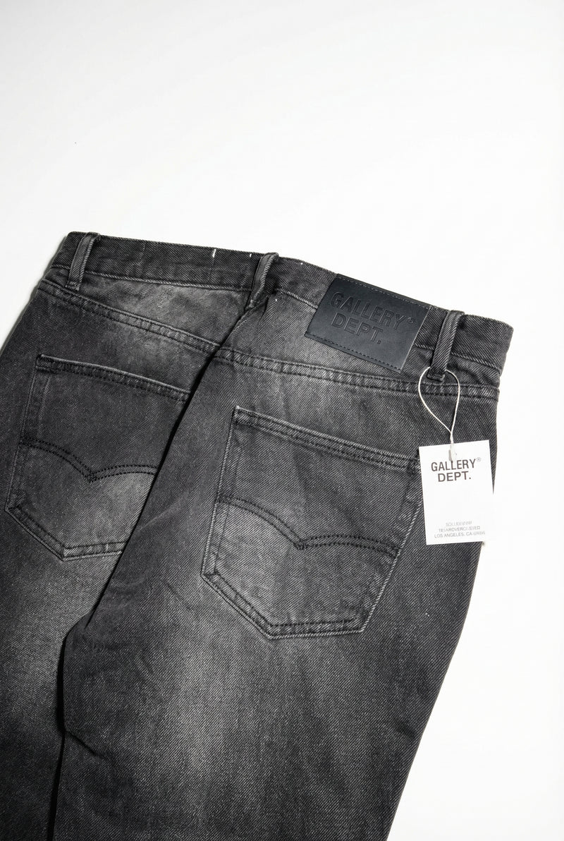 Gallery Dept Two-Tone Flared Jeans – Black / Blue